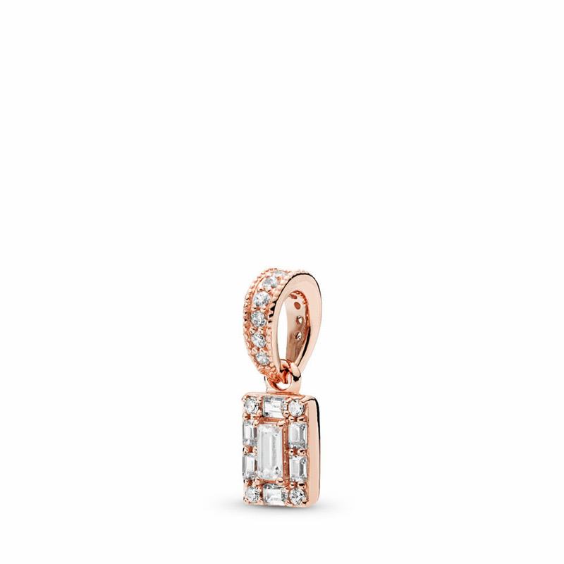 Pandora Luminous Ice Pendant Ireland - Pandora Rose/Cubic Zirconia - 498071ZKC